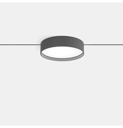PICO_LINE DISK, D138mm, H34mm, LED 18W, 3000K, DIM, 24V, опаловий/чорний (16.0140.18.930.BK.DIM)