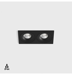 RIO F2, L192mm, W100mm, H56mm, LED 2x9W, 4000К, чорний (01.6480F2.20.940.BK)