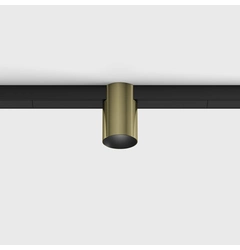 Світильник прожекторний MINI_LINE 42 TUB OUT, L150mm, D30mm, H49mm, LED 3.5W, 3000K, чорний/латунь (07.0349.4.930.BR)