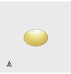INVISIBLE MINI R, D50mm, H57mm, LED 6.3W, 4000K, латунь (01.2200.7.940.BR)