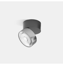 SOL SURF, D95mm, H78mm, LED 14W 3000K, чорний/хром (02.9533.14.930.BK + SOL RING CHROME)