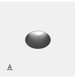 INVISIBLE MINI R, D50mm, H57mm, LED 6.3W, 2700K, чорний (01.2200.7.927.BK)