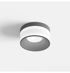 GLOW L, D200mm, H105mm, LED 18W, 3000К, опаловий/чорний (02.1910.18.930.BK)