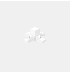 З'єднувач електричний Х-подібний накладний IN_LINE CORNER X, 4-x провідний, білий (06.SEQHR.WH.4x)
