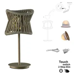Настільна лампа Mantra POLINESIA 19CM TABLE LAMP 2W LED 7135