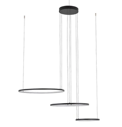 Люстра Nowodvorski Circolo Power 11648 LED 3x85W 3000K 3750Lm IP20 чорна