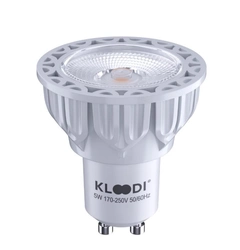 Лампа LED GU10 5WCOB 2700К 450Lm DIM KLOODI KDGU10-QL 5WCOB 2.7K 10D WH DIM