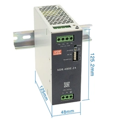 Блок живлення Mean Well на DIN-рейку 480W DC48V 10A (XDR-480E-48)