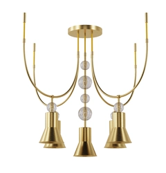Люстра PikArt ARCH 5U 23665-1 gold