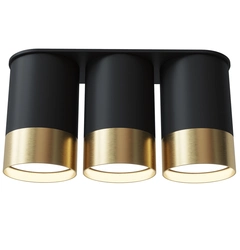 Точковий спот PikArt BP Black/White Gold трійний NEW 28005