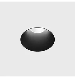 Вбудований стельовий світильник з рамкою під шпаклівку INVISIBLE MINI R, D50мм, H57мм, CREE LED 6.3W, 350mA, 640Lm, 3000K, 55°, CRI>90, DIM DALI, IP44, чорний