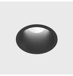 Вбудований стельовий світильник з рамкою INVISIBLE MINI R TRIM, D66mm, H61mm, CREE LED 6.3W, 350mA, 640Lm, 4000K, 55°, CRI>90, IP44, чорний
