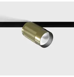 Прожектор IN_LINE TUB M A 90, D52mm, H90mm, CREE LED 10.8W, 4000K, 1120Lm, 50°, CRI>90, 48V, 4-х провідний DIM DALI, IP20, латунь/чорний