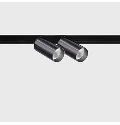 Прожектор IN_LINE TUB S A 60 X2, D30mm, H60mm, L211mm, CREE LED 2x4.5W, 3000K, 2x430Lm, 36°, CRI>90, 48V, 4-х провідний DIM DALI, IP20, діамантово-чорний/чорний