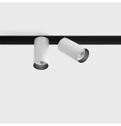 Прожектор IN_LINE TUB S A 60 X2, D30mm, H60mm, L211mm, CREE LED 2x4.5W, 4000K, 2x430Lm, 36°, CRI>90, 48V, 4-х провідний DIM DALI, IP20, білий/чорний