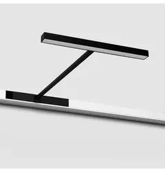 Трековий cвітильник IN_LINE ART, L242mm, W22mm, H14.5mm, LED 14W, 3000K, 110°, 750Lm, CRI>90, 48V, 2-х групний, Вкл./Викл., IP20, опаловий, чорний