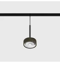 Підвісний світильник IN_LINE SOL MINI P, D75mm, H135mm, LED 7W, 610Lm, 4000K, 24°, CRI>90, 48V, 2-х групний, Вкл./Викл., IP20, бронзовий/чорний