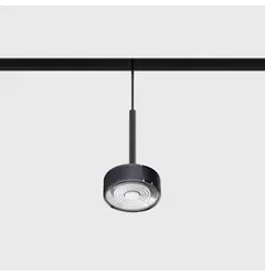 Підвісний світильник IN_LINE SOL MINI P, D75mm, H135mm, LED 7W, 610Lm, 4000K, 24°, CRI>90, 48V, 4-х провідний DIM DALI, IP20, діамантово-чорний/чорний