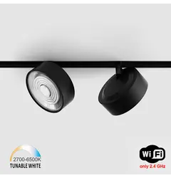 Прожектор IN_LINE SOL TW, D95mm, H33mm, LED 13W, TW DIM: 2700K(881Lm)-6500K(1025Lm), 24°, CRI>90, 48V DС, IP20, black color