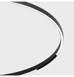 Лінійний світильник IN_RING FLEXY LINEA, L5000mm, W25mm, H19mm, LED 62W, 4000K, 110°, 4857Lm, CRI>90, 2-х провідний, 48V, Вкл./Викл., IP65, білий силікон, чорний