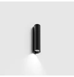 Накладний настінний світильник WALL TUB S 150, вниз, D32mm, SP36.3mm, H150mm, CREE LED 3W, 3000K, 101Lm, 60°, CRI>90, IP20, 220-240V, чорний