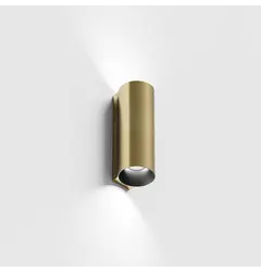 Накладний настінний світильник WALL TUB M 140, вгору/вниз, D50mm, SP55mm, H140mm, CREE LED 2x4.5W, 3000K, 2x151Lm, 60°, CRI>90, IP20, 220-240V, латунь