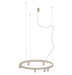 Люстра Nowodvorski 12284 Fourty Round GU10 R35+LED 7+6x10W+9W 3000K 710Lm IP20 бежева
