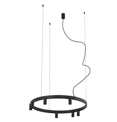 Люстра Nowodvorski 12285 Fourty Round GU10 R35+LED 7+6x10W+9W 3000K 710Lm IP20 чорна