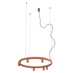 Люстра Nowodvorski 12418 Fourty Round GU10 R35+LED 7+6x10W+9W 3000K 710Lm IP20 теракотова