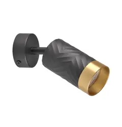 Спот Goldlux 323538 Arras GU10 1x10W IP20 BK