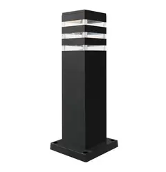 Уличный светильник Goldlux 316172 Teksas E27 1x12W IP44 GR