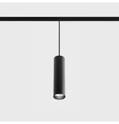 Підвісний світильник IN_LINE TUB M P 200, D52mm, H200mm, CREE LED 10.8W, 3000K, 1120Lm, 50°, CRI>90, 48V, 4-х провідний DIM DALI, IP20, чорний