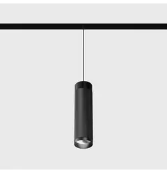 Підвісний світильник IN_LINE TUB M P 200, D52mm, H200mm, CREE LED 10.8W, 3000K, 1120Lm, 50°, CRI>90, 48V, 4-х провідний DIM DALI, IP20, чорний