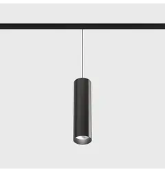 Підвісний світильник IN_LINE TUB M P 200, D52mm, H200mm, CREE LED 10.8W, 3000K, 1120Lm, 50°, CRI>90, 48V, 4-х провідний DIM DALI, IP20, титановий/чорний