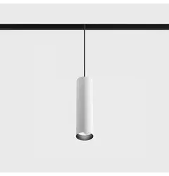 Підвісний світильник IN_LINE TUB M P 200, D52mm, H200mm, CREE LED 10.8W, 4000K, 1120Lm, 50°, CRI>90, 48V, 4-х провідний DIM DALI, IP20, білий/чорний