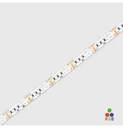 Світлодіодна гнучка стрічка RGB, L5000mm, W10mm, H1.5mm, 17.3W/m, 24V, RGB: 534Lm/m, 168Leds/m, лінія розрізу: 35.7mm/6LEDs, IP20