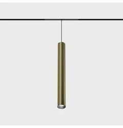 Підвісний світильник MICRO_LINE TUB S P 300, D32mm, H300mm, LED 6.3W, 4000K, 36°, 680Lm, CRI>90, 48V, DIM DALI, IP20, латунь/чорний