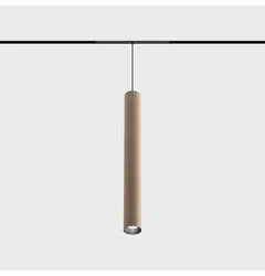 Підвісний світильник MICRO_LINE TUB S P 300, D32mm, H300mm, LED 6.3W, 4000K, 36°, 680Lm, CRI>90, 48V, DIM DALI, IP20, бежевий/чорний
