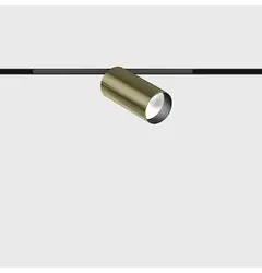 Прожектор MICRO_LINE TUB S A 60, D31mm, H65mm, LED 6.3W, 4000K, 36°, 649Lm, CRI>90, 48V, Вкл./Викл., IP20, латунь/чорний