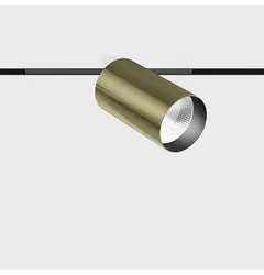 Прожектор MICRO_LINE TUB M A 90, D50mm, H90mm, LED 10.8W, 4000K, 30°, 1060Lm, CRI>90, 48V, DIM DALI, IP20, латунь/чорний