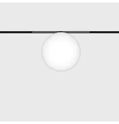 Прожектор MICRO_LINE SFERA, D100mm, LED 4.5W, 4000K, 360°, 247Lm, CRI>90, 48V, DIM DALI, IP20, опаловий glass, чорний