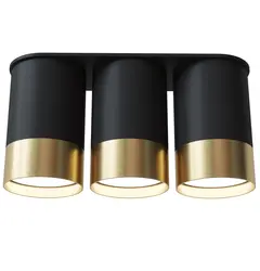 Точковий спот PikArt BP Black/White Gold трійний NEW 28005