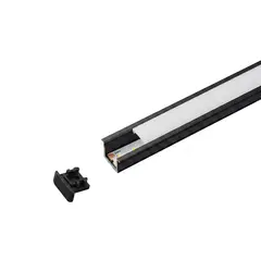 LED-профіль врізний анодований COLORS 2,5 метра (LE1410_2,5(black))