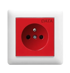 Розетка DATA с центральным заземляющим контактом Hager Lumina-2.