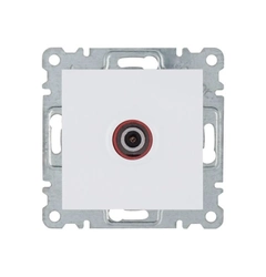 Розетка ТВ Hager Lumina, белая, WL3210