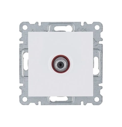 Розетка САТ Hager Lumina, белая, WL3230