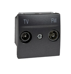 Розетка телевизионная одиночная ТV-R 2-м. Unica графит MGU3.451.12
