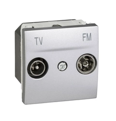 Розетка телевизионная одиночная ТV-R 2-м. Unica алюминий MGU3.451.30