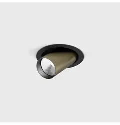 Вбудований стельовий поворотний світильник з рамкою TUB M OUT, D52мм, H60мм, CREE LED 12W, 1210Lm, 3000K, 50°, CRI>90, 300mA, IP20, чорний/бронзовий