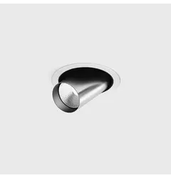Вбудований стельовий поворотний світильник з рамкою TUB M OUT, D52мм, H60мм, CREE LED 12W, 1210Lm, 3000K, 50°, CRI>90, 300mA, IP20, білий/матовий алюміній
